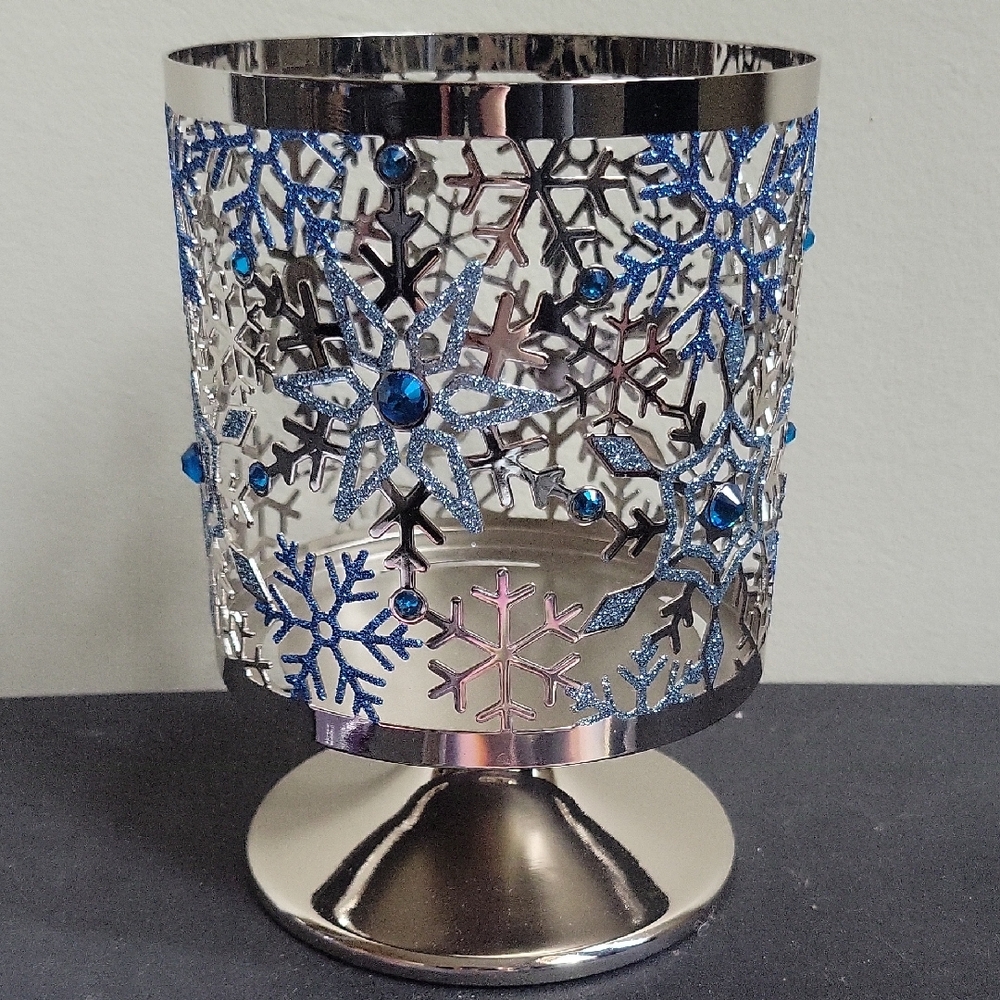 Yankee Candle Jar Holder- Winter Blue